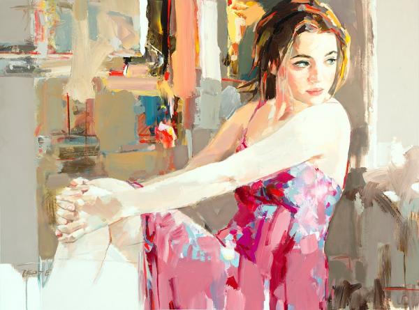 Josef Kote女性人物油画作品