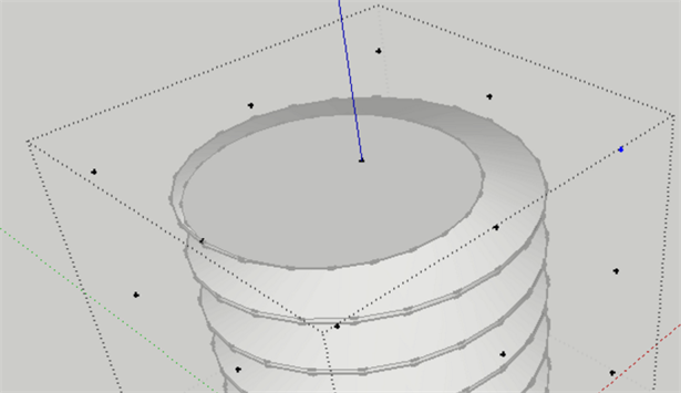 sketchup 创建螺丝钉